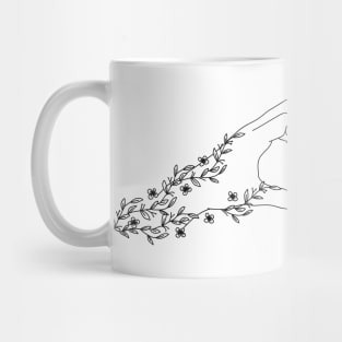 Heart Hands Flower Mug